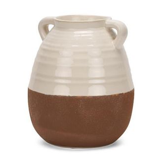 Mercana Tryna Large Beige w/ Matte Brown Ceramic Vase at Nordstrom