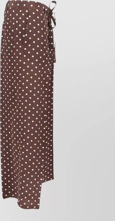 Parosh high waist trousers polka dot wide leg