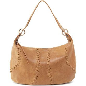 Hobo Opal Leather Shoulder Bag in Whiskey at Nordstrom