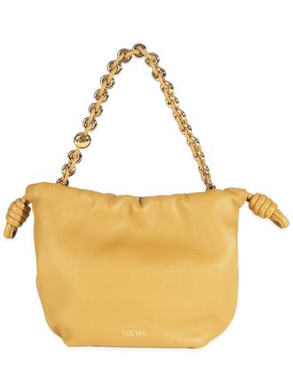Loewe Beige Leather Mini Flamenco Crossbody (Authentic Pre-Loved)