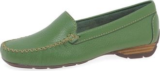 Charles Clinkard Maria LYA Sun II Womens Moccasins 4 UK Green (Sprite)