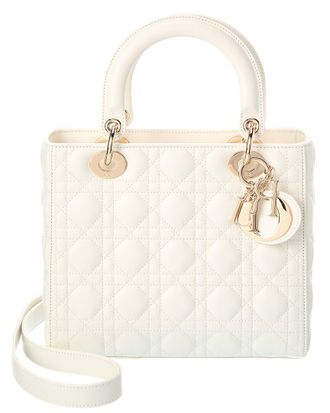 Dior Lady Dior Medium Leather Tote
