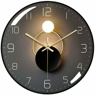 OEM Orologio Da Parete Moderno E Silenzioso, Diametro 30 Cm, Orologio Da Parete Digitale Al Quarzo Rotondo, Adatto Per Soggiorno, Ufficio, Camera Da Letto
