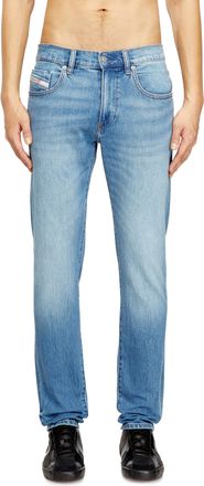 Diesel Slim Jeans Regular Waist 2019 D-Strukt, Light blue, Zip fly