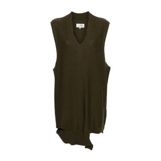Maison Margiela Kleedjes, Dames, Bruin, S, Knitted Kleedjes