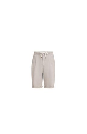 Brunello Cucinelli Gabardine Bermuda shorts in Cocoa at Nordstrom, Size 44 It