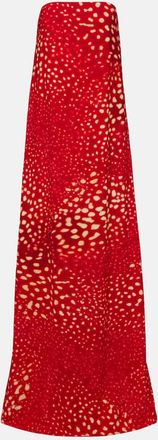 Dries Van Noten Abito lungo con stampa