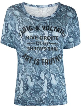 Zadig&Voltaire T-shirt Marta Wild Blason - Blu