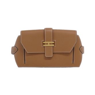 Herm&egrave;s Gold Swift Leather Fanny Pack (Pre-Owned)