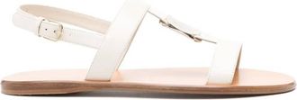 Ferragamo Ferragamo Vida Nappa Flat Sandals, Size 7 C