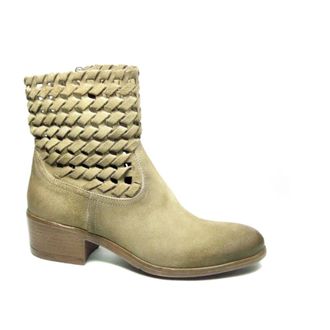 Mjus L48213 Enkellaarsjes - Dames - Schoenen - Beige - Maat: 38 EU