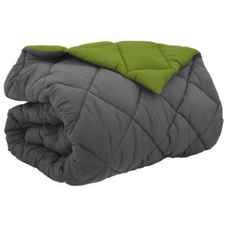 vidaXL Edred&oacute;n De Invierno Verde Y Antracita 200 X 200 Cm Microfibra Vidaxl