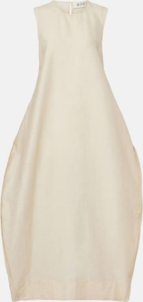 R&oacute;he Linen and silk-blend maxi dress