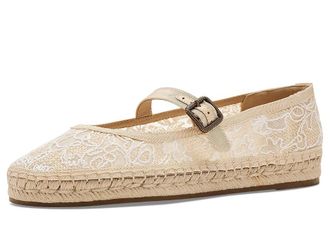 Lucky Brand Orlyna Floral Lace Sandal Womens Shoes Natural/Natural : 6.5 M, Synthetic