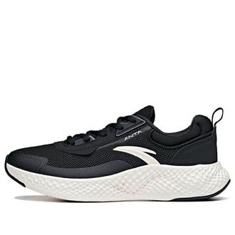 Anta (WMNS) ANTA Running Series Sneakers Black Ivory White 122115536S-4