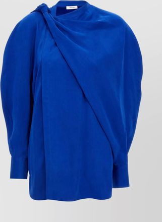 Ferragamo draped detail long sleeves shirt