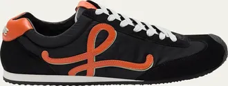 Loewe Mens Ballet Runner 2.0 Nylon and Calfskin Sneakers