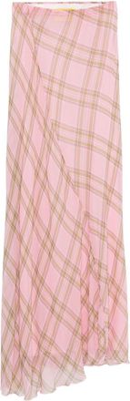 Marques Almeida Tartan-Print Maxi Dress - Womens - Silk/Viscose
