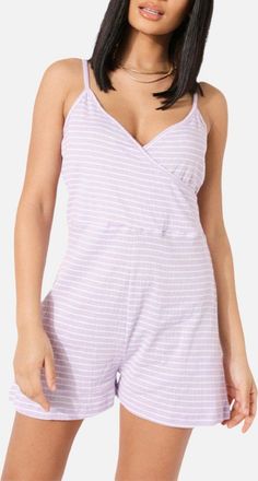 Brave Soul Womens BRAVE SOUL Womens Jumpsuit Summer Beach Mini Romper Ladies Shorts Playsuit Dress - Purple - Size: 10/8