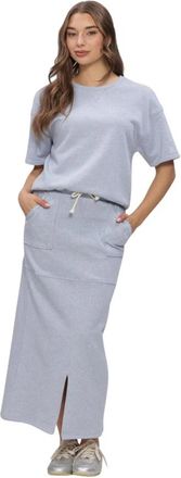 Nukus Nukus, Truien & Vesten, Dames, Blauw, XL, Katoen, Roos Pullover Lurex