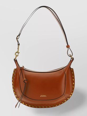 Isabel Marant oskan moon calf leather studded shoulder bag