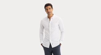 Dockers 2 Button Collar Shirt, Slim Fit