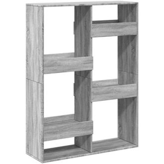 vidaXL Room Divider Grey Sonoma 100x33x135 cm Engineered Wood Vidaxl
