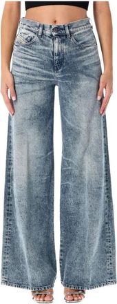 Diesel Relaxed Fit Cargo Utility Broek - Dames - Loose Fit Jeans - Blauw - W27 - Denim - Jeans
