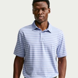 Nike Mens Velocity Dri-FIT Striped Golf Polo in Purple | IO0699-513