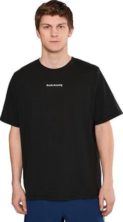Brooks Movement Heavyweight T-Shirts Mens Clothing Black : 2XL, Cotton