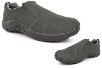 Generic Mens Real Suede Shoes Mens Extra Large Shoes Size 13 Slip On Shoe Size 8 Extra Large Shoe Suede Upper Casual Slip On Sizes 7-14 Grey 10 UK