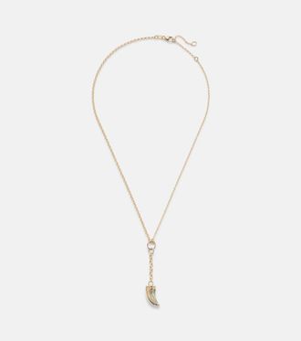 Foundrae 18kt gold necklace with prasiolite