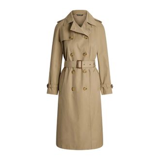 Ralph Lauren Trench Coats, female, Beige, Size: M Bl Db W Ns44 Lined Coat