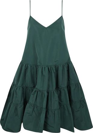 N&deg;21 Polyester Jurk - Dames - Casual kleedjes - Groen - XS - Polyester - Kleedjes