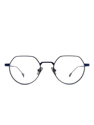 Eyepetizer Tony geometric-frame glasses - Blue