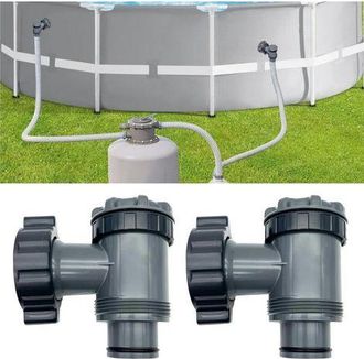OEM V&aacute;lvula De Entrada/salida Compatible Con Bombas De Filtro Para Piscinas Elevadas Coleman, Intex Y Bestway, Repuestos Para Bombas De Piscina, Para Mang
