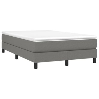 vidaXL Estructura De Cama Sin Colch&oacute;n Tela Gris Oscuro 120x200 Cm Vidaxl