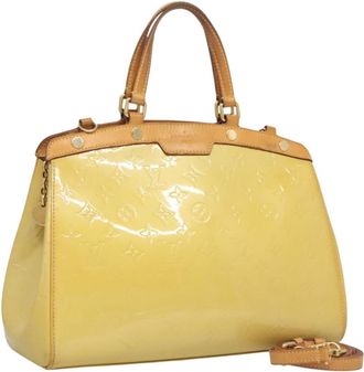 Louis Vuitton Blair Monogram Vernis Yellow Patent_Leather Bag (Pre-Owned)