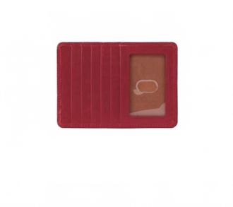 Hobo Womens Euro Slide Polished Wallet In Cranberry