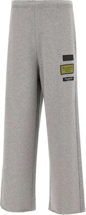 Maison Margiela Label Patch Trainingsbroeken - Heren - Sweatpants - Grijs - M - Katoen - Broeken