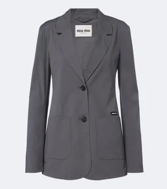 Miu Miu Cotton-blend poplin jacket