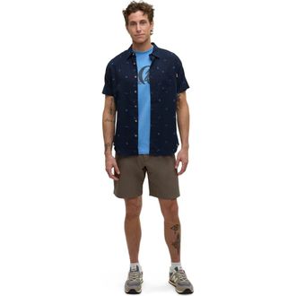 tentree Lake Life Mancos Shirt in Midnight Blue/lake Life at Nordstrom, Size Xx-Large