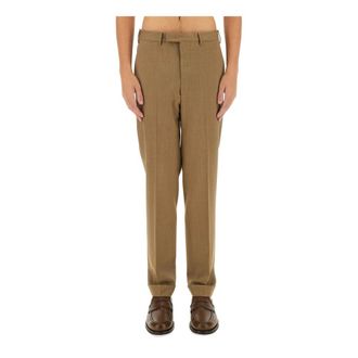 Pantaloni Torino Broeken, Heren, Beige, L, Wol, Techno Wasbare Wollen Broek