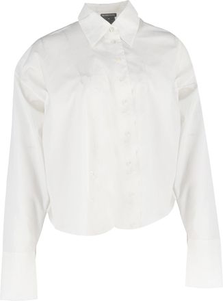 Ann Demeulemeester One Sleeve Shirt in White Cotton