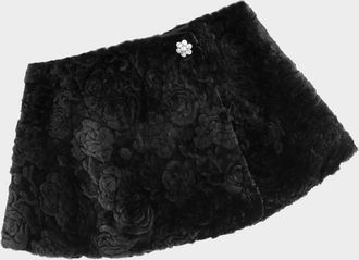 Gorski Rose Printed Select Lamb Shearling Capelet