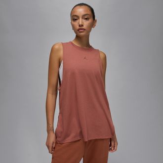 Nike Jordan Womens Jordan Sport Diamond Tank Top in Brown | FB4629-219