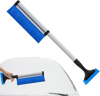 OEM Cepillo Para Nieve Y Rascador De Hielo Extensible Para Coches, Longitud Ajustable, Cepillo Para Nieve Extra&iacute;ble, Rascador De Nieve Ergon&oacute;mico, Rascado