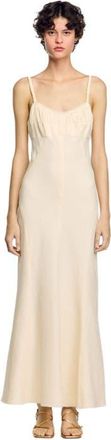 Sandro Maxi dress with straps in Ecru at Nordstrom, Size 34 Eu