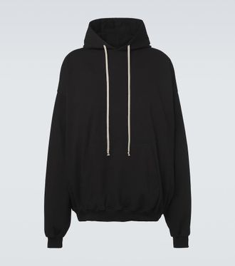 Rick Owens DRKSHDW Hun cotton jersey hoodie