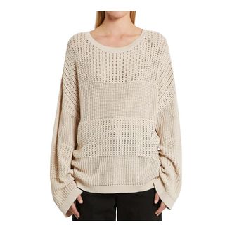 Marella Ronde hals Truien - Dames - Ronde hals truien - Beige - M - Truien & Vesten